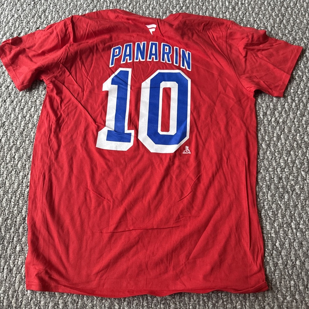 New‎ York Rangers Artemi Panarin Fanatics Red Jersey T-Shirt Large